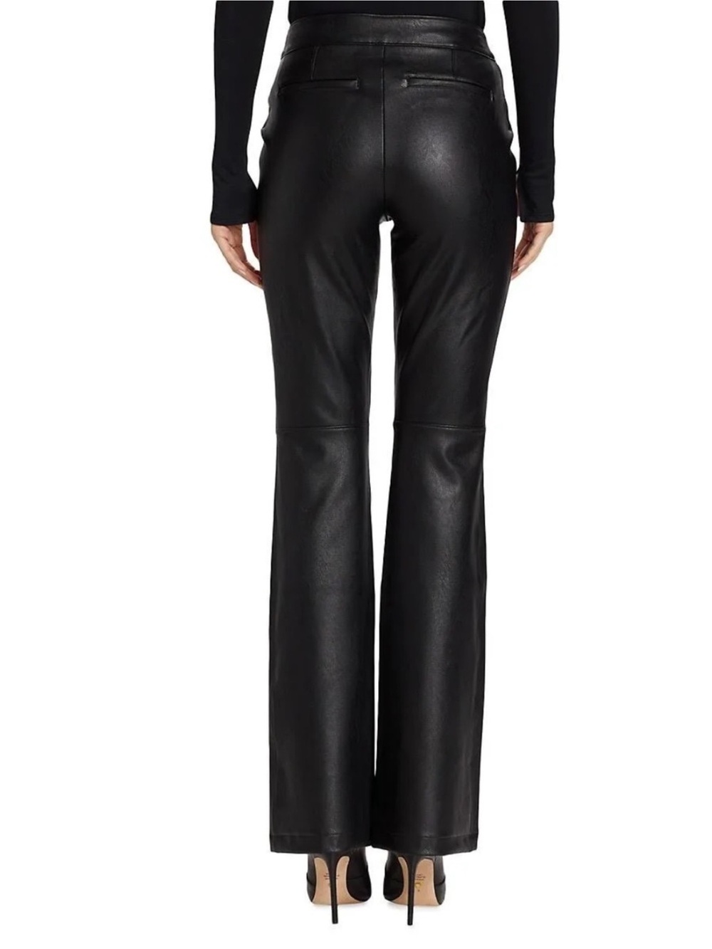 Spanx pull on flared leather pants - Picture 2 of 9